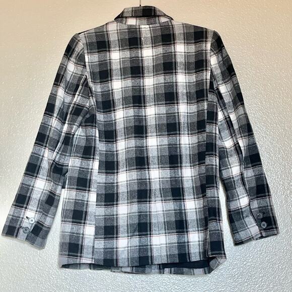 VICI Collection Plaid Peacoat in Black Multi Small - Picture 3 of 8